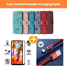 Load image into Gallery viewer, 3D Embossed Rose Wallet Case For Samsung A02S - Libiyi