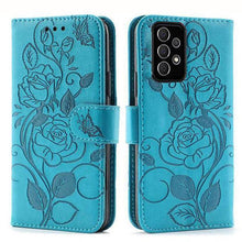 Load image into Gallery viewer, 3D Embossed Rose Wallet Case For Samsung A32(5G) - Libiyi
