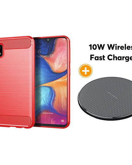 Luxury Carbon Fiber Case For Samsung A10E - Libiyi