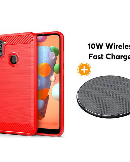 Luxury Carbon Fiber Case For Samsung A11(US and EU Version) - Libiyi