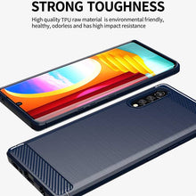Load image into Gallery viewer, Luxury Carbon Fiber Case For LG Velvet With 2-Pack Screen Protectors - Libiyi