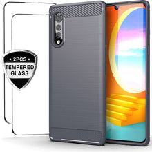 Load image into Gallery viewer, Luxury Carbon Fiber Case For LG Velvet With 2-Pack Screen Protectors - Libiyi