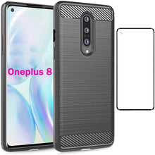 Load image into Gallery viewer, Luxury Carbon Fiber Case For OnePlus 8 With Screen Protector - Libiyi