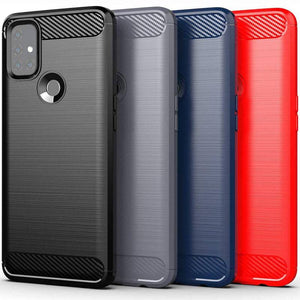 Luxury Carbon Fiber Case For Oneplus Nord N10 5G With Screen Protector - Libiyi