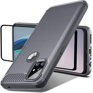 Luxury Carbon Fiber Case For Oneplus Nord N10 5G With Screen Protector - Libiyi