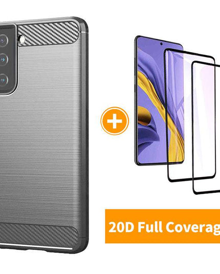 Luxury Carbon Fiber Case For Samsung S21(5G)&S21+(5G) - Libiyi