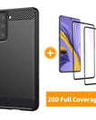 Black / S21(5G) / With 2-Pack Screen Protectors