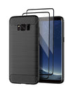 Black / S8 Plus / With 2-Pack Screen Protectors