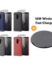 Blue / S9 Plus / With 2-Pack Screen Protectors&Wireless Charger