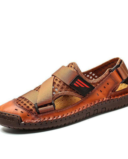 Men's Casual Beach Breathable Plus Size Sandals - Libiyi