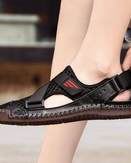 Men's Casual Beach Breathable Plus Size Sandals - Libiyi