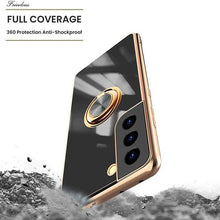 Load image into Gallery viewer, Shiny Plating Built-in Finger Ring Case For Samsung S21 FE - Libiyi