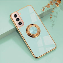 Load image into Gallery viewer, Shiny Plating Built-in Finger Ring Case For Samsung S21 FE - Libiyi