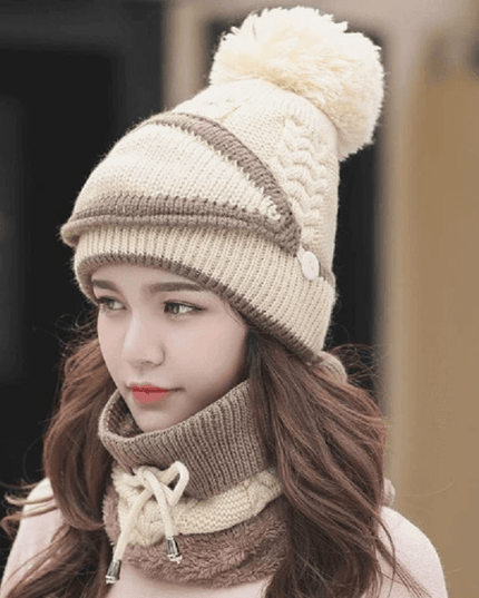 2022 New 3 in 1 Winter Beanie Set - Libiyi