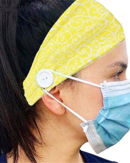 Button Elastic Hair Bands For Ear Saver - Libiyi