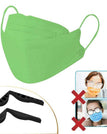 Vert / 10 pièces / Adulte+Accessoire Anti-buée pour Lunettes