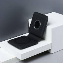 Load image into Gallery viewer, 15W Qi Wireless Magnetic 2 in 1 Foldable Fast Charger for iPhone 12 11 Airpods Apple Watch - Libiyi
