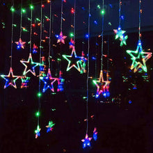 Load image into Gallery viewer, LED Star Curtain Lights 12 Stars 8 Modes Christmas String Lights - Libiyi