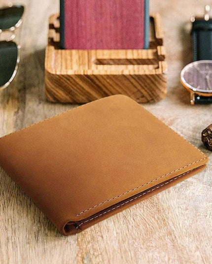 To My GrandSon - Premium Cow Leather Card Wallet - Libiyi