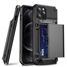 Load image into Gallery viewer, Armor Slide Military Grade Wallet Shockproof Case for iPhone 12 Series - Libiyi