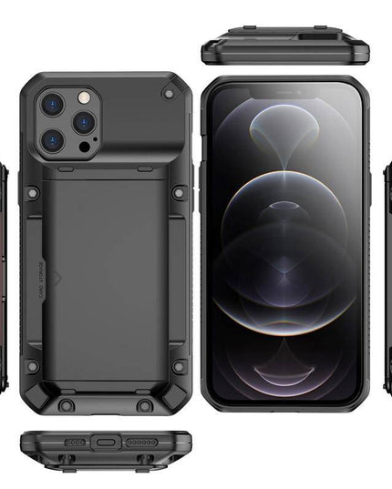 Armor Slide Military Grade Wallet Shockproof Case for iPhone 12 Series - Libiyi