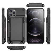 Load image into Gallery viewer, Armor Slide Military Grade Wallet Shockproof Case for iPhone 12 Series - Libiyi