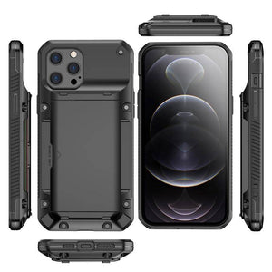 Armor Slide Military Grade Wallet Shockproof Case for iPhone 12 Series - Libiyi