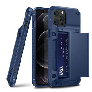 Armor Slide Military Grade Wallet Shockproof Case for iPhone 12 Series - Libiyi