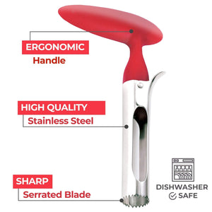 Premium Apple Corer - Easy to Use and Durable Stainless Steel - Libiyi